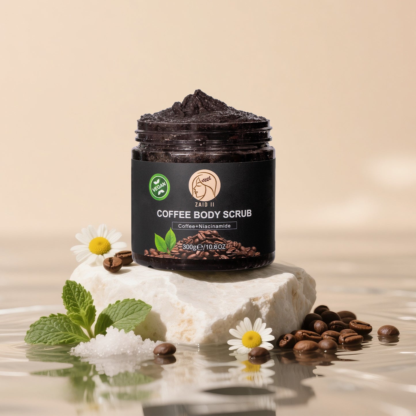 Coffee -Nicotinamide Body Scrub ( Pre order the product and take advantage of the mothers days discount , this product will be shipped on May 29, 25)