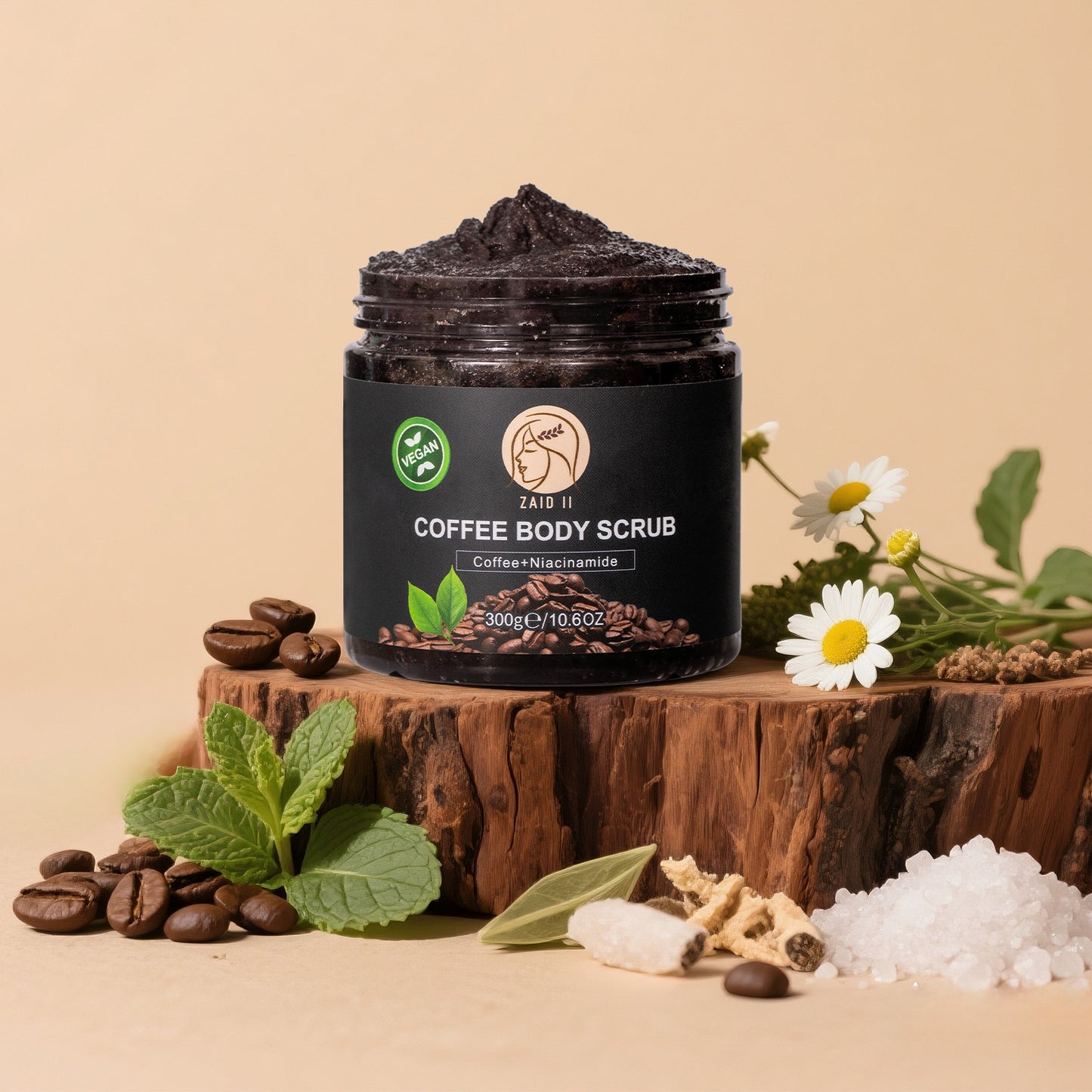 Coffee -Nicotinamide Body Scrub ( Pre order the product and take advantage of the mothers days discount , this product will be shipped on May 29, 25)