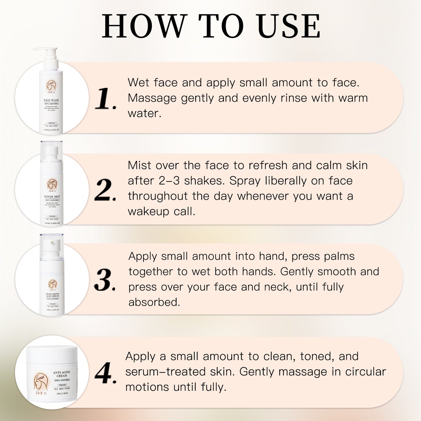Korean Skin Care - 4 step Skin Care -