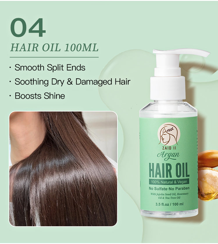 100%Natural -Argan - Hair Oil and Hair Mask